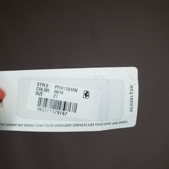 NWT AG Isabelle Paneled Straight Jeans in Infamous Size 27 - Picture 11 of 15